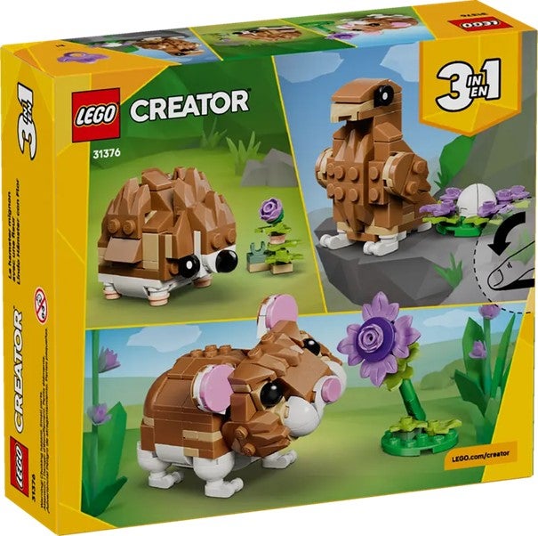 Lego Søt hamster med en blomst 31376