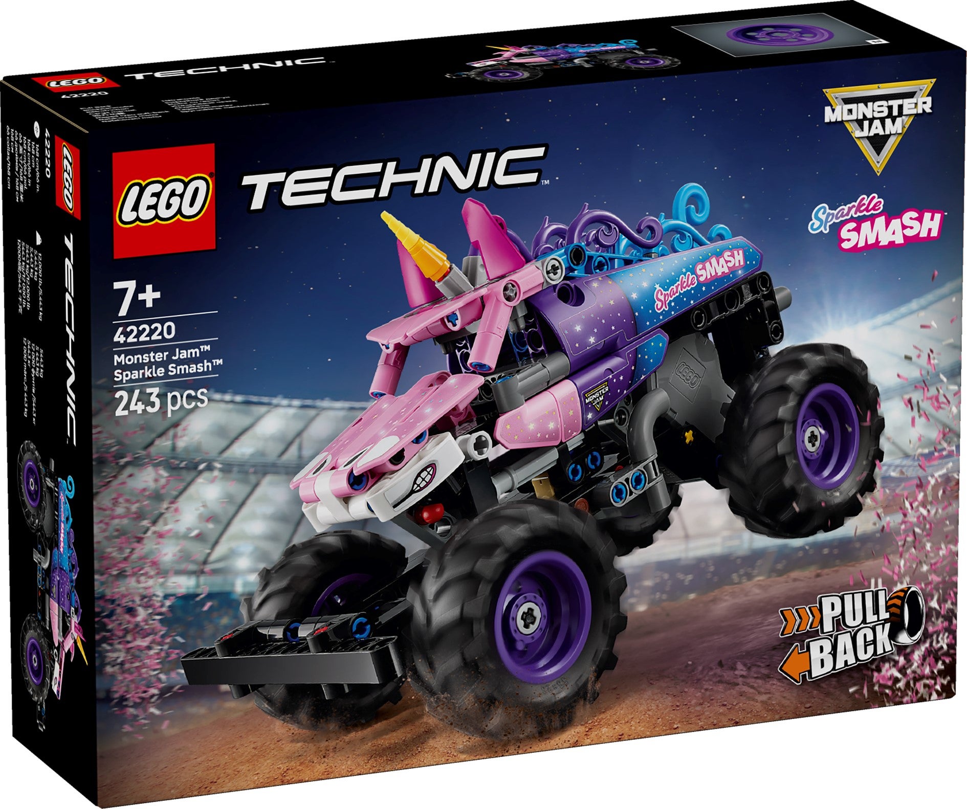 Lego Monster Jam Sparkle Smash pullback 42220