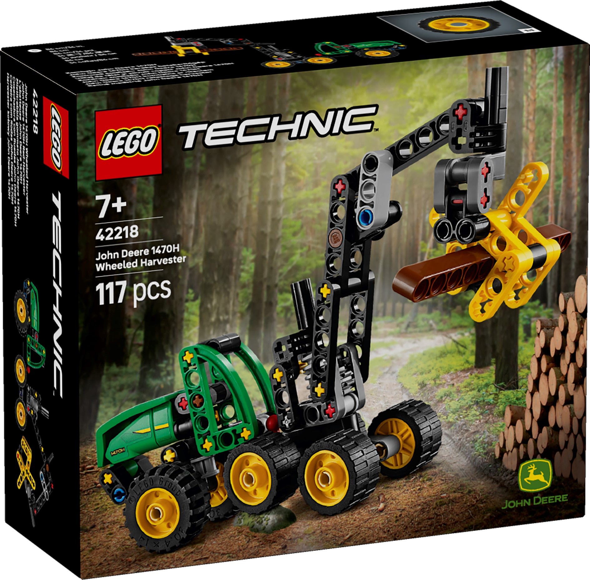 Lego John Deere 1470H hjuldrevet hogstmaskin 42218