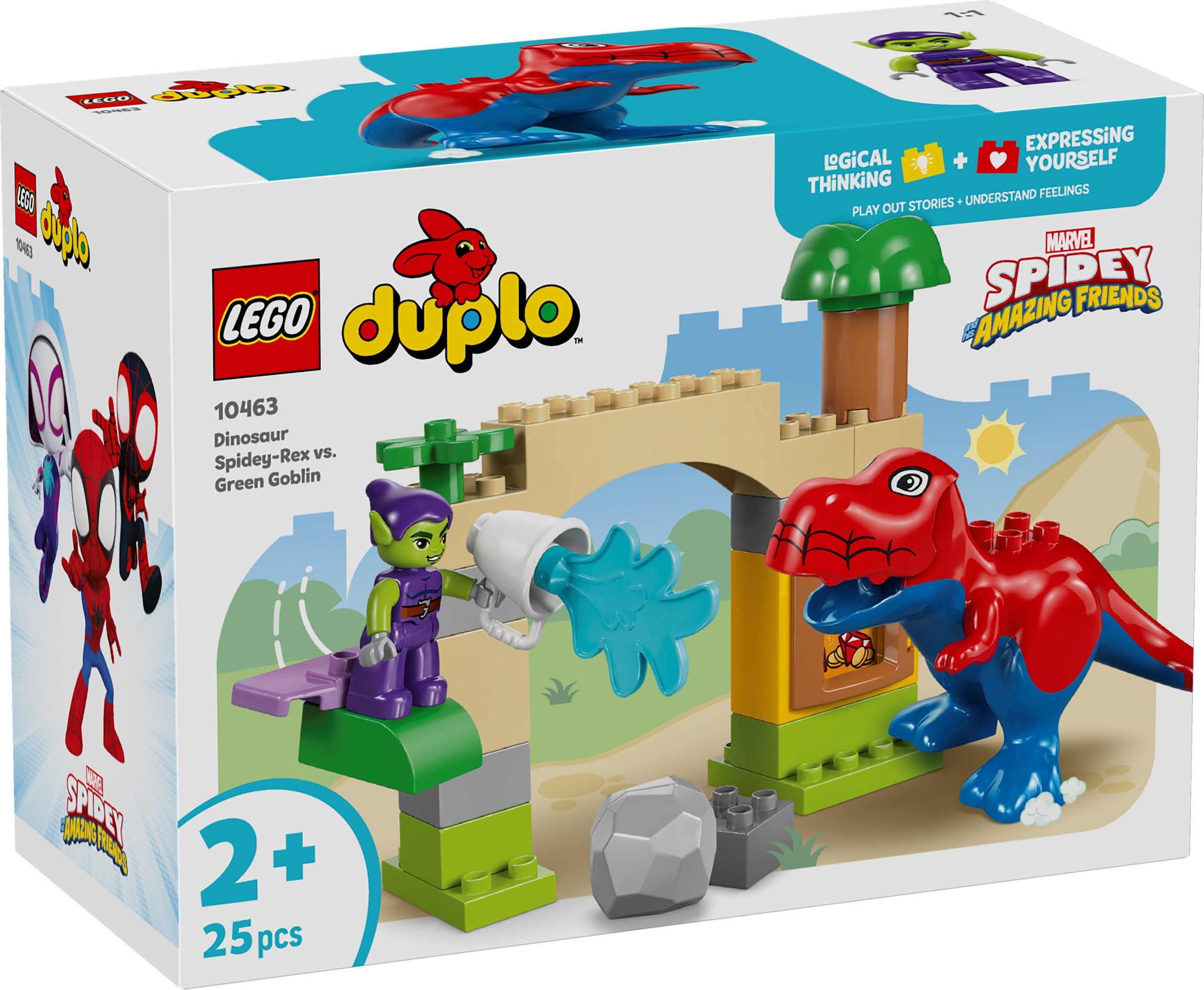 Lego Dinosauren Spidey-Rex mot Green Goblin 10463