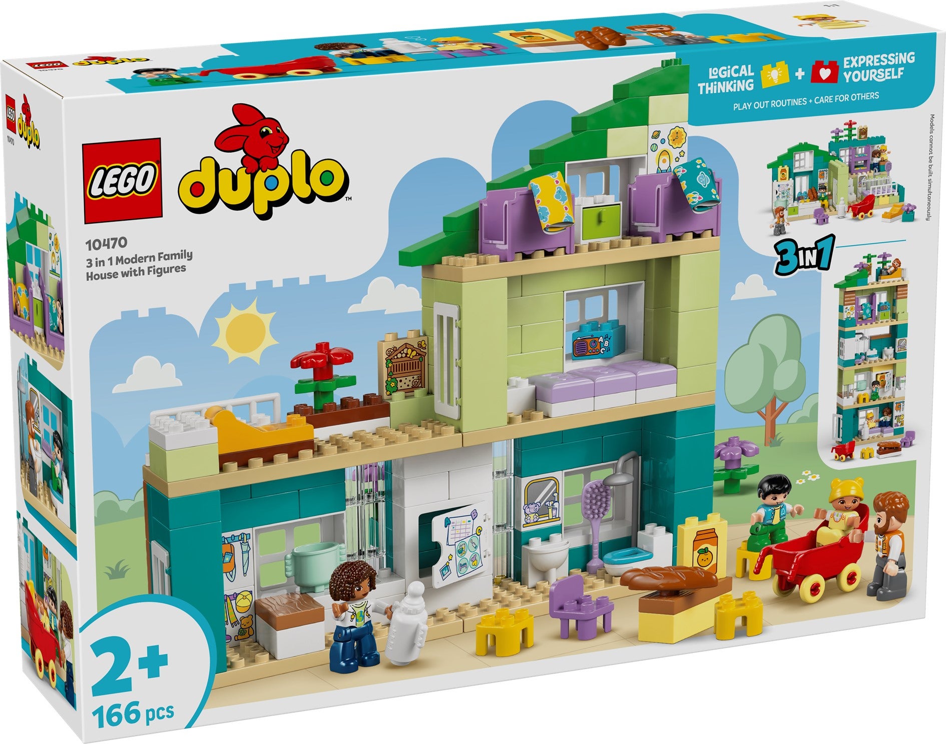 Lego 3-i-1 Moderne familievilla med figurer 10470