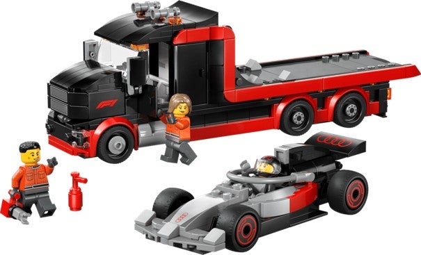 Lego F1-trailer med Audi F1-racerbil 60493