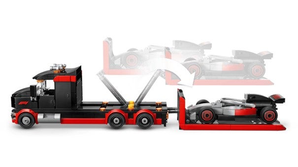 Lego F1-trailer med Audi F1-racerbil 60493