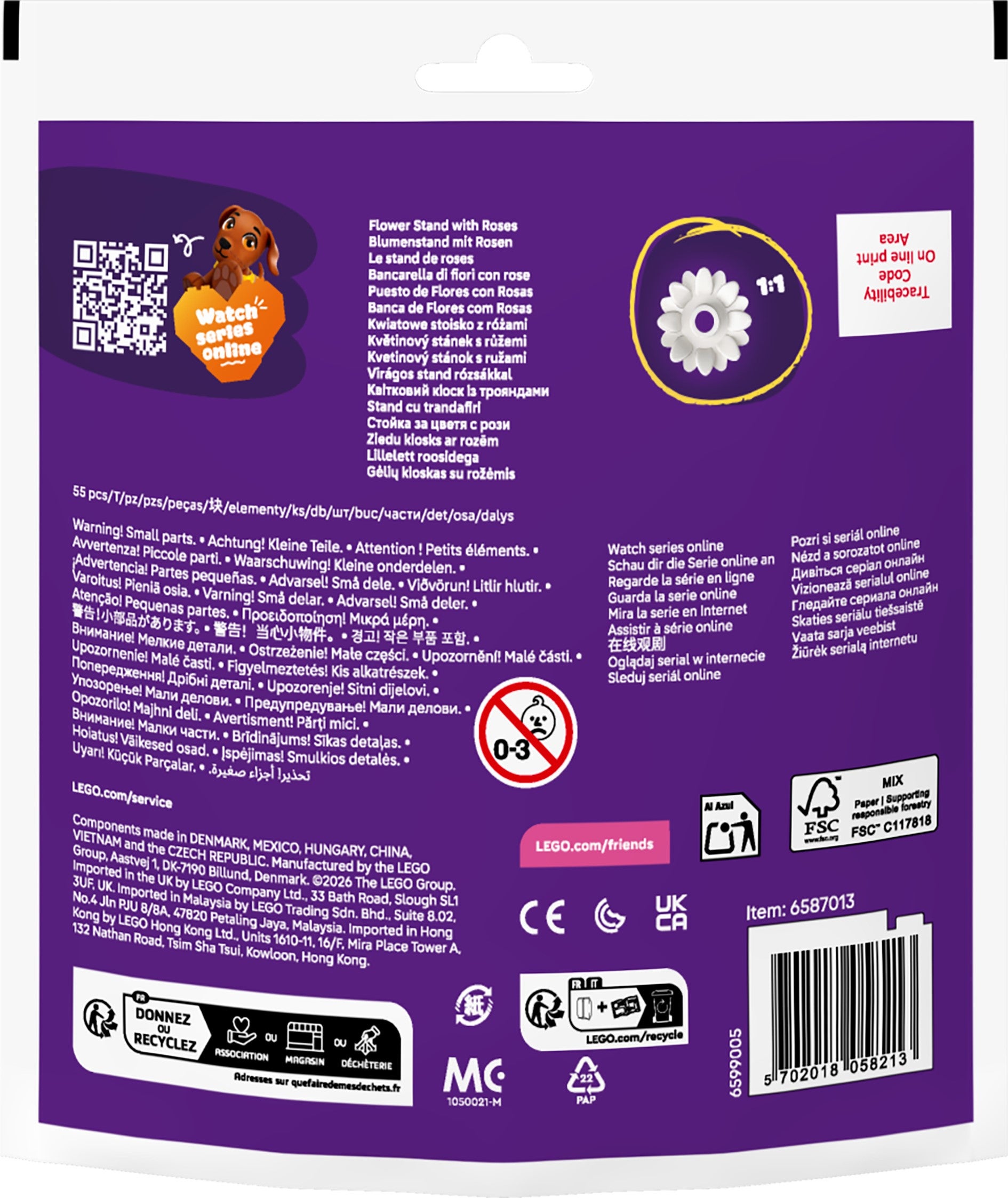 Lego Blomsterbod med roser 30721