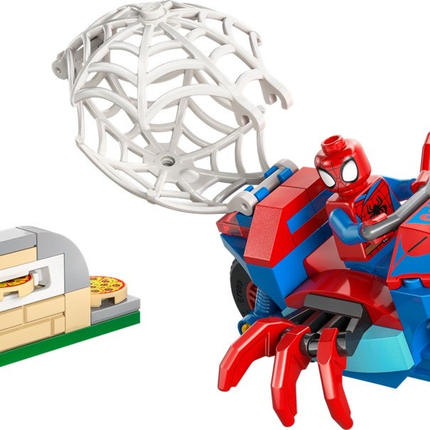 Lego Spidey på motorsykkel mot Rhino 11206