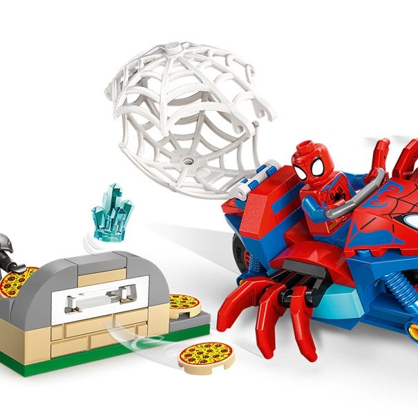 Lego Spidey på motorsykkel mot Rhino 11206