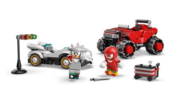 Lego Silvers bil mot Knuckles' monstertruck 77118