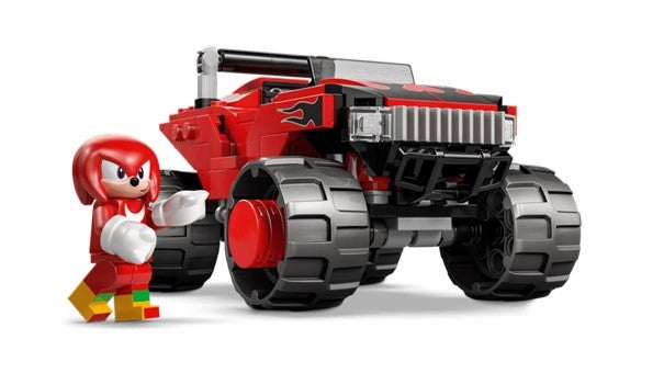 Lego Silvers bil mot Knuckles' monstertruck 77118