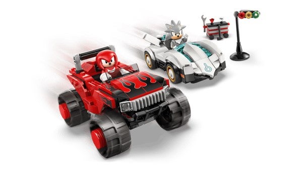 Lego Silvers bil mot Knuckles' monstertruck 77118