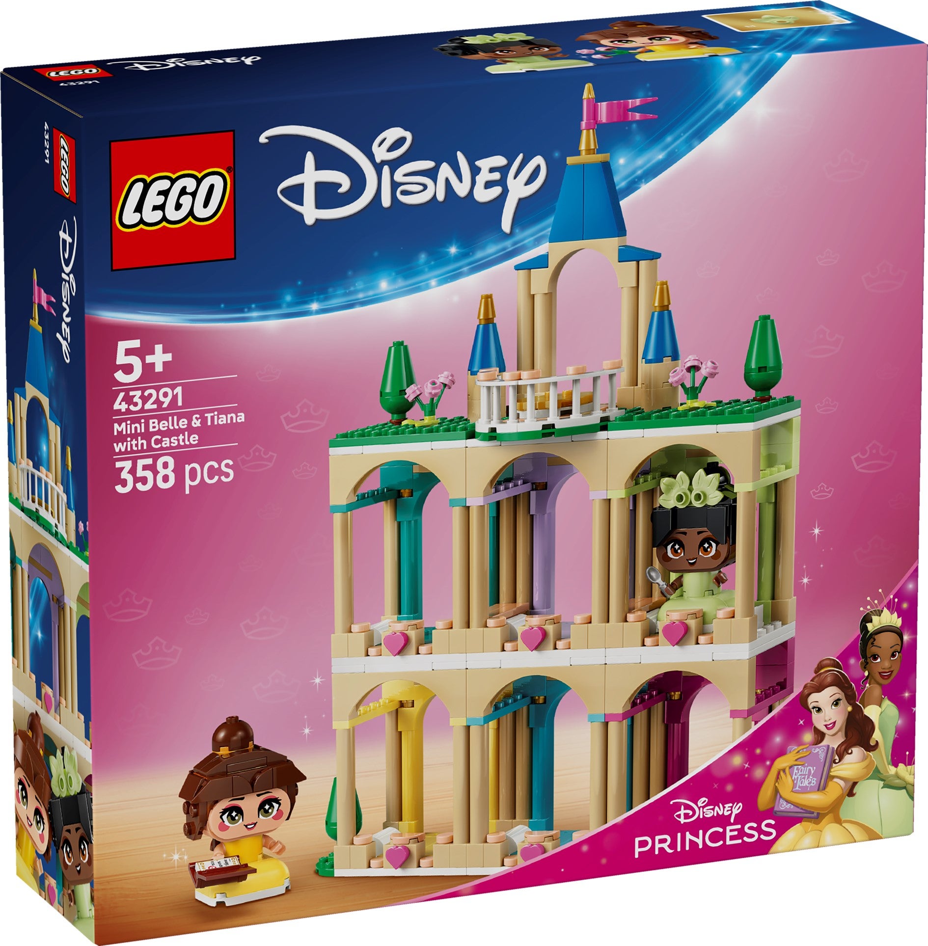 Lego Miniatyrer av Belle og Tiana med slott 43291