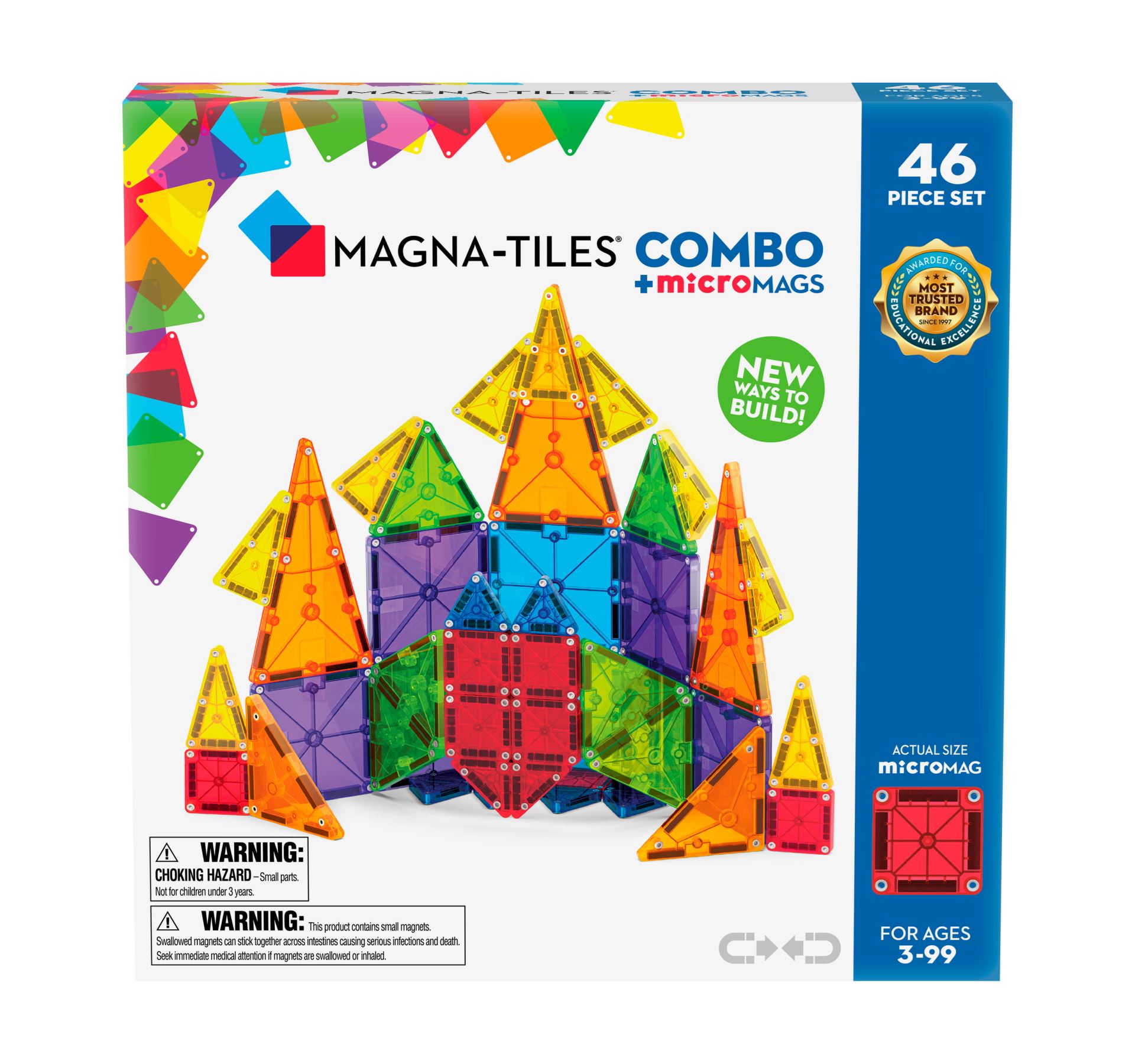 Magna-Tiles Micromags Combo 46 Pcs