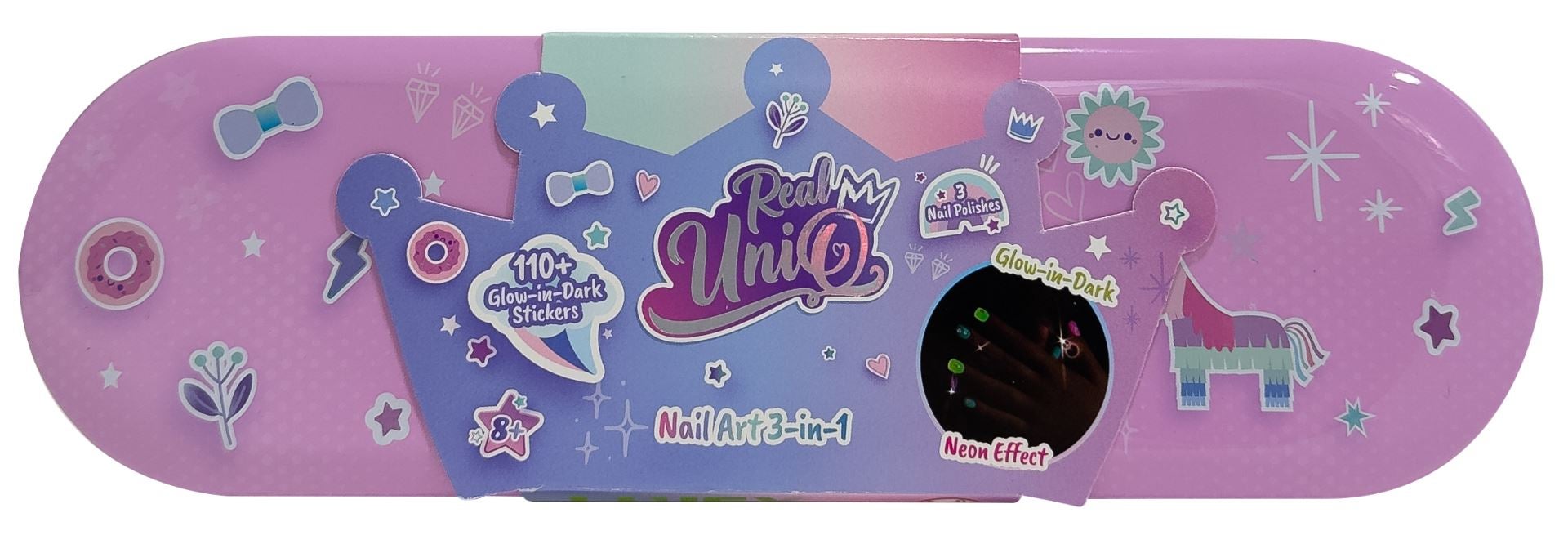 Real UniQ Nail art glow in the dark