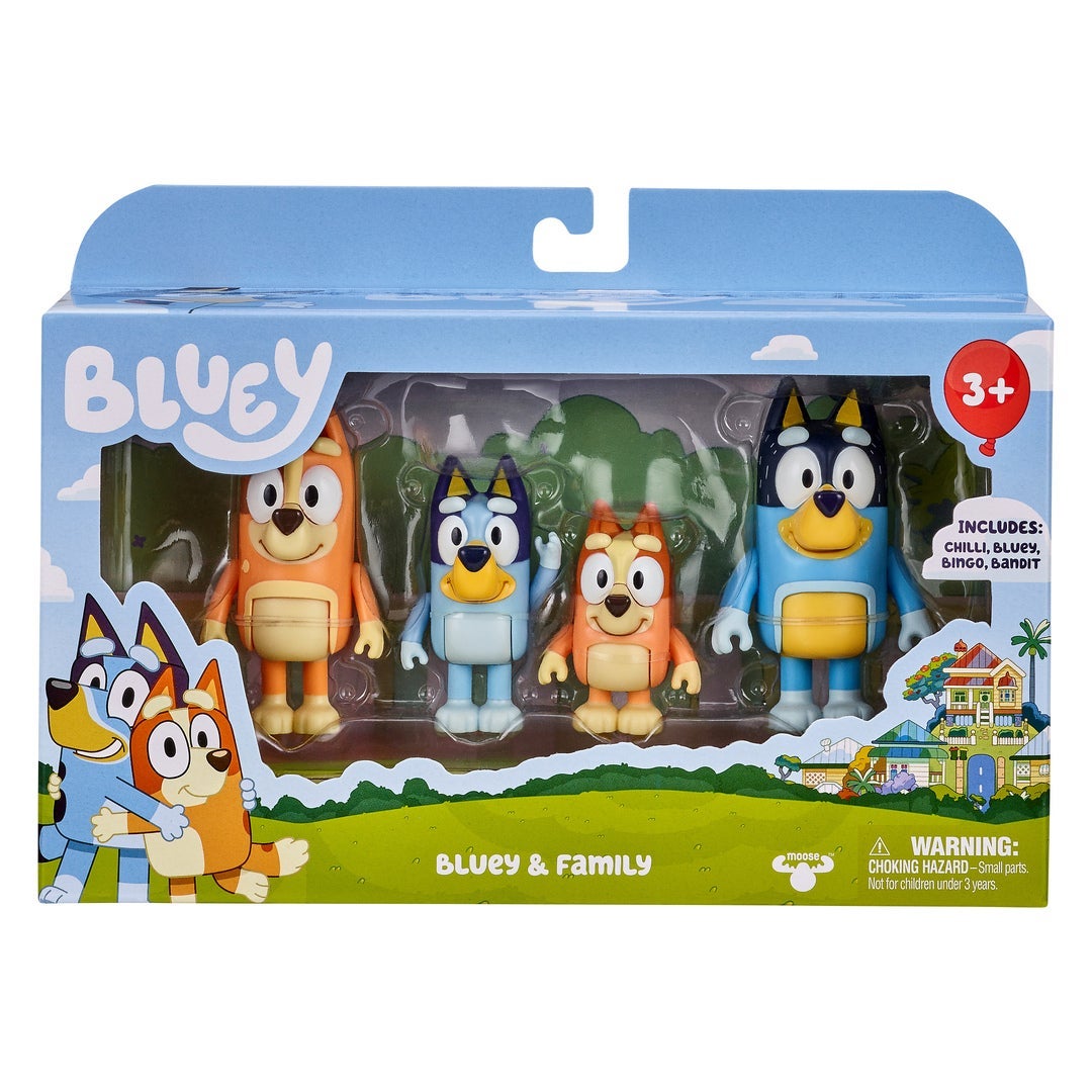 Bluey Figure 4Pk Family S1