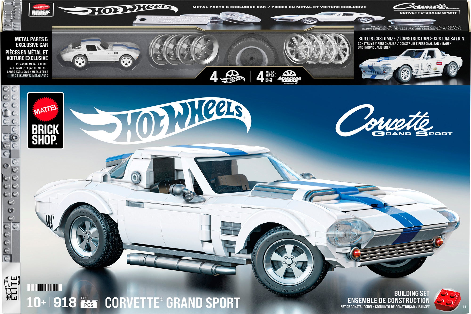 Hot Wheels Brick Shop Elite Series Corvette Sport