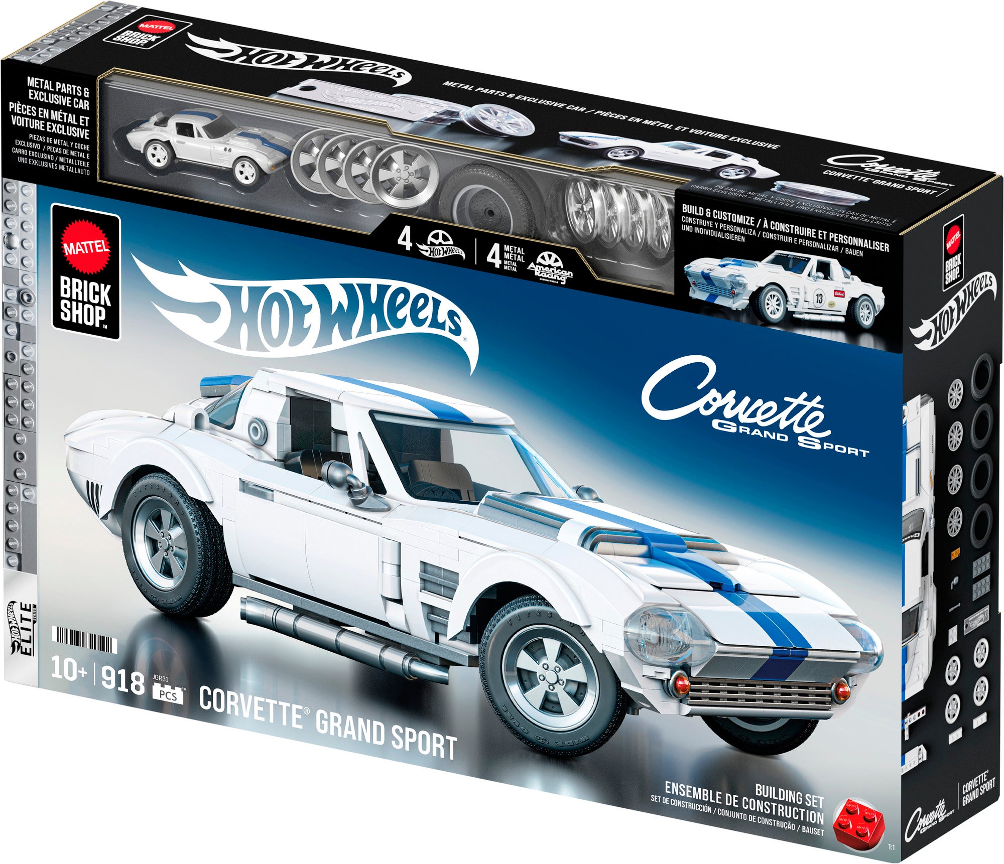 Hot Wheels Brick Shop Elite Series Corvette Sport