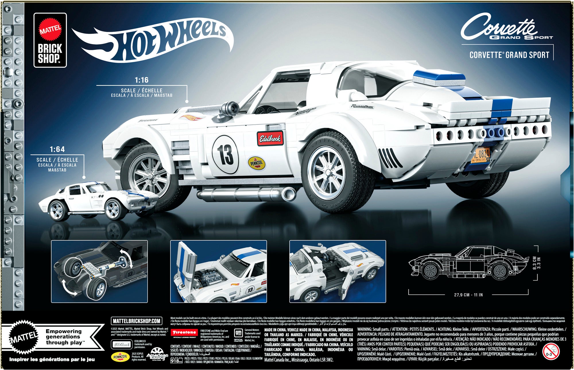 Hot Wheels Brick Shop Elite Series Corvette Sport