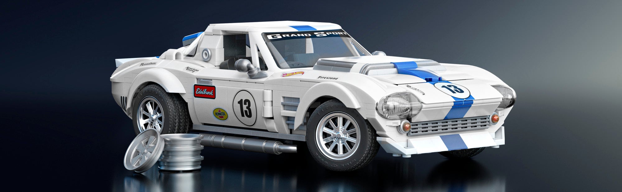 Hot Wheels Brick Shop Elite Series Corvette Sport