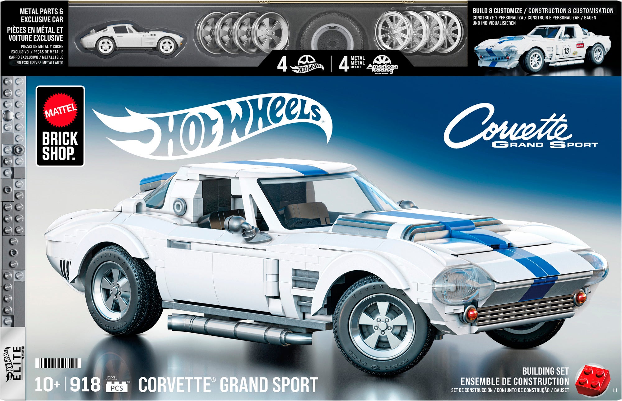 Hot Wheels Brick Shop Elite Series Corvette Sport