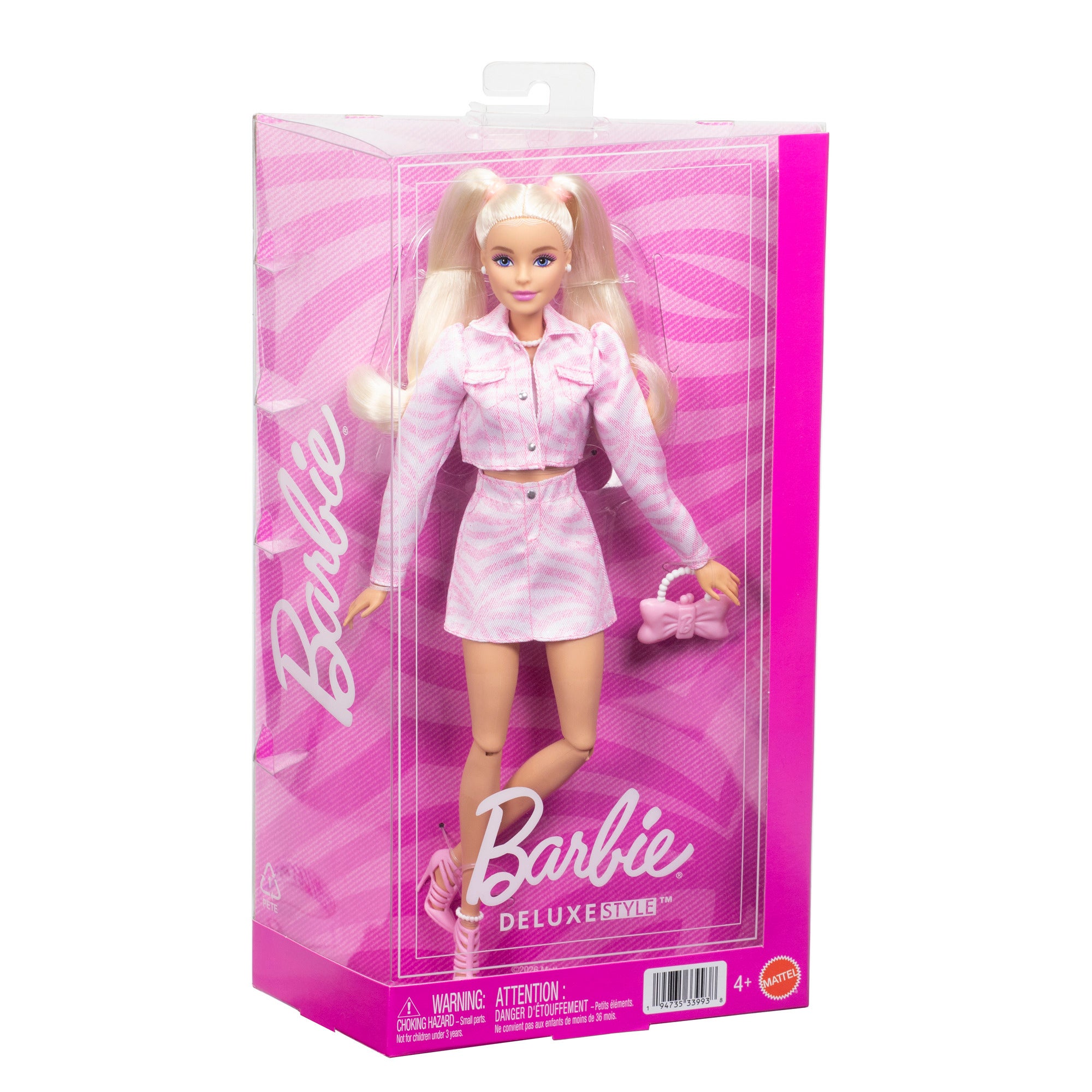 Barbie Pink Denim Jacket Blonde