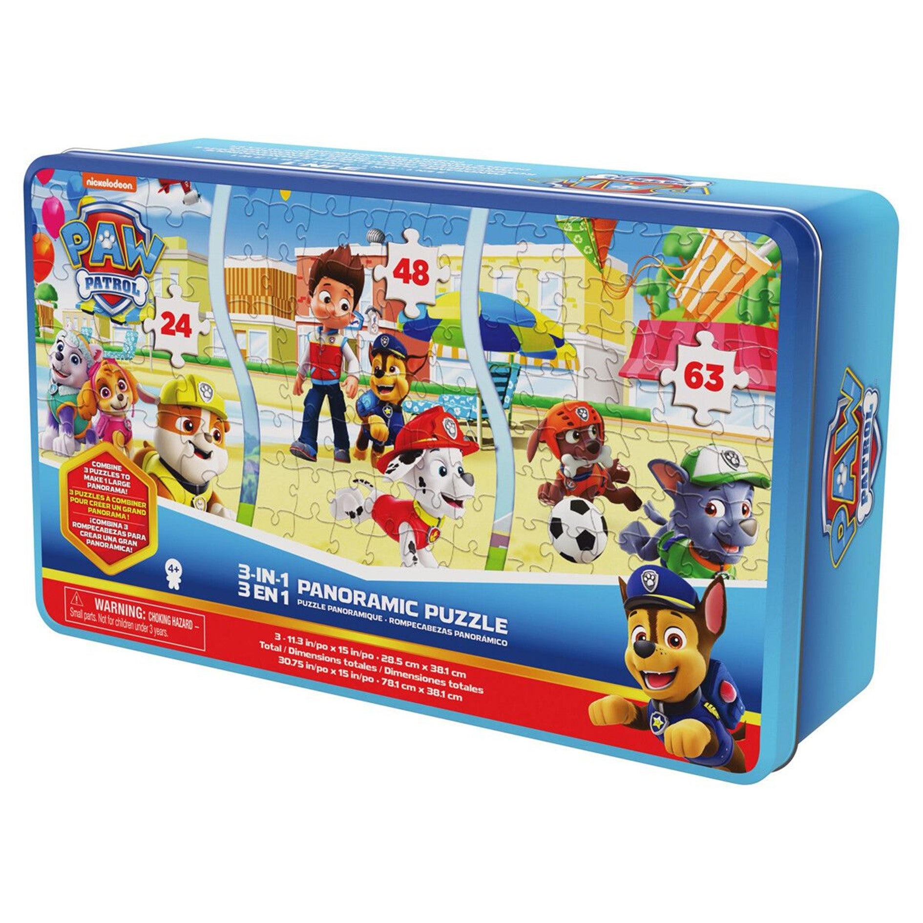 Puslespill Paw Patrol Panora 3In1