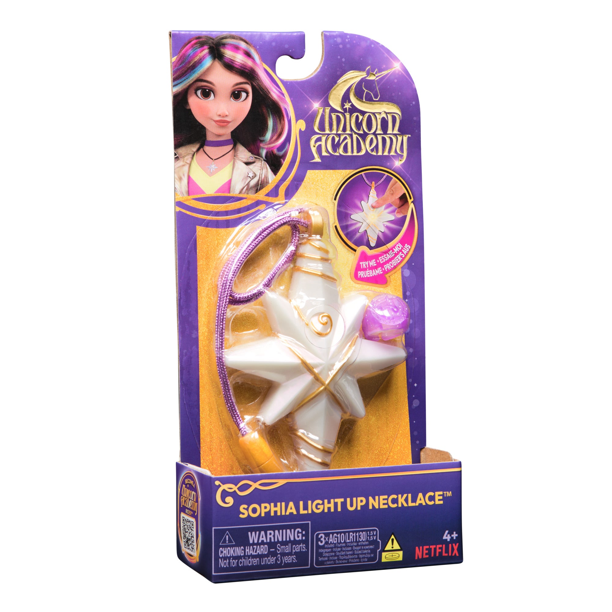 Unicorn Academy Sophia's Light Up Necklace & Ring