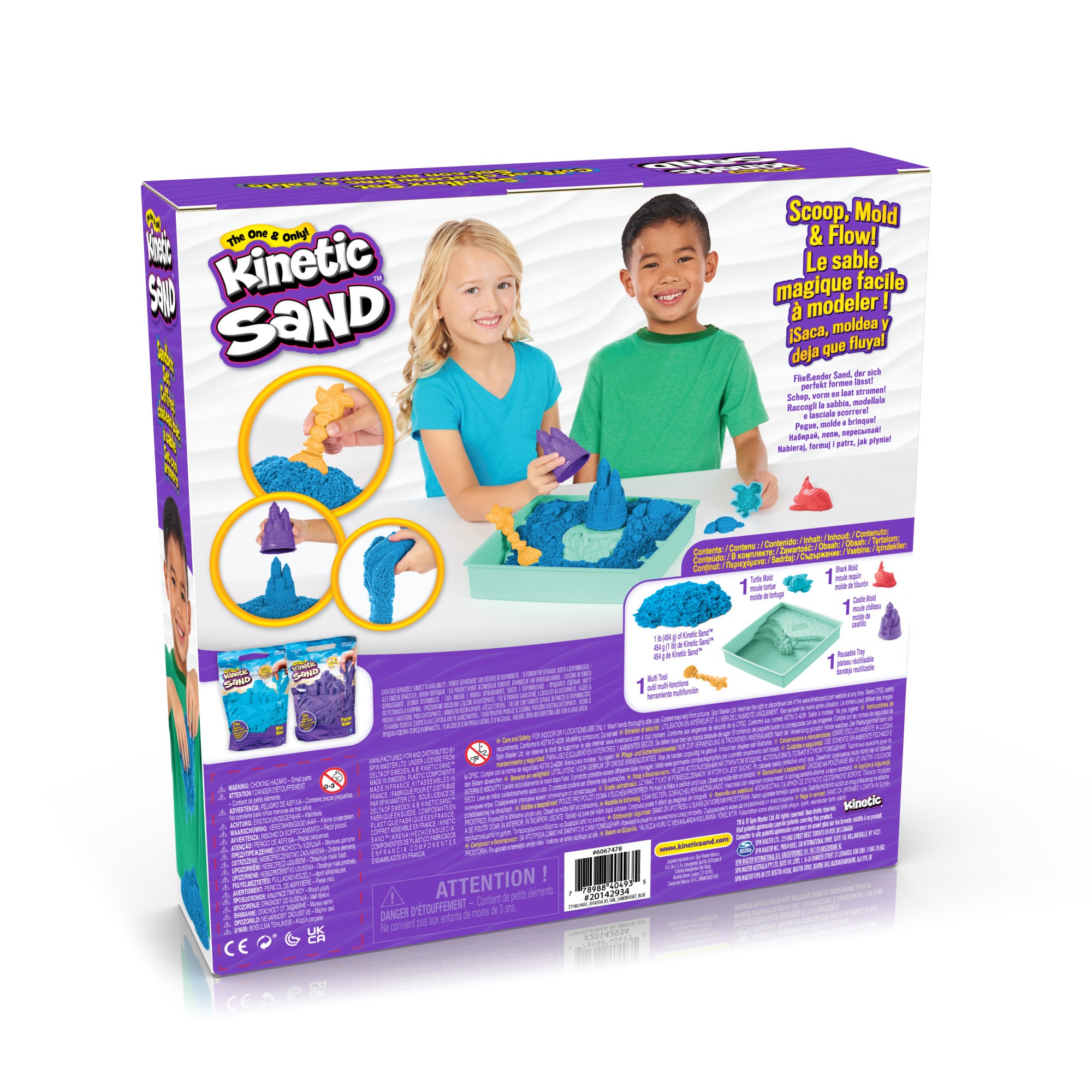 Kinetic Sand Sandbox Set Blue