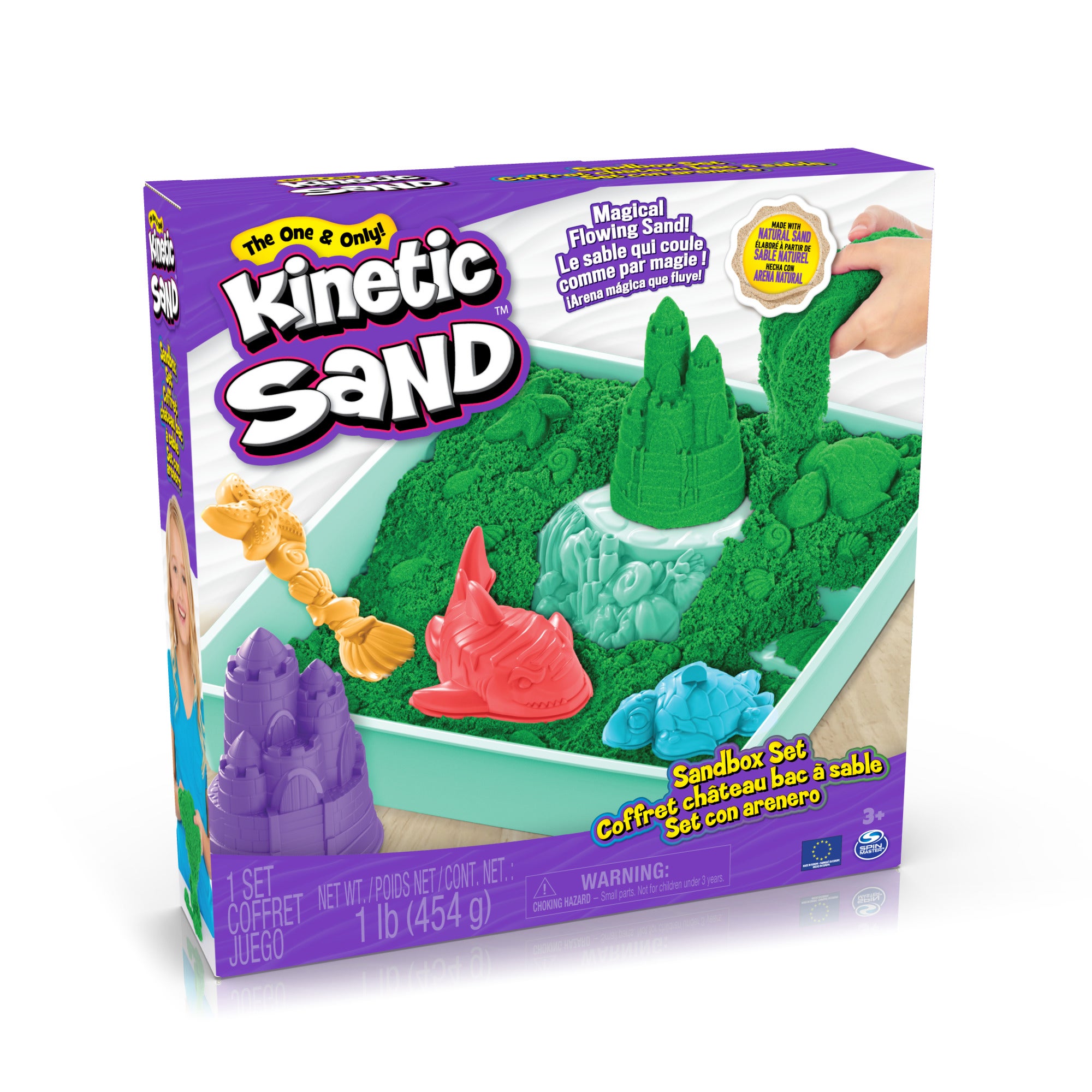 Kinetic Sand Sandbox Set Green