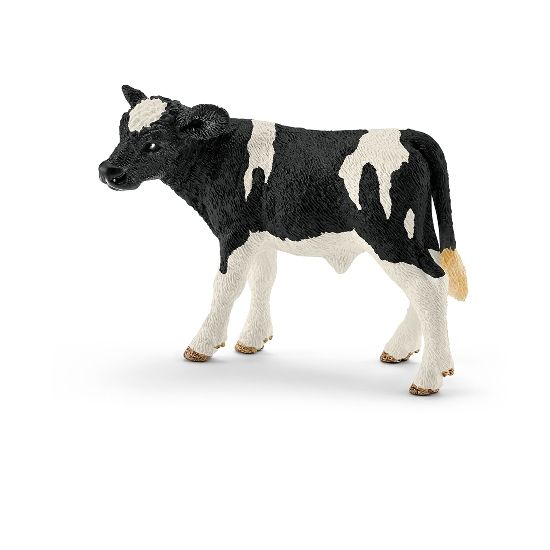 Schleich Kalv, svartflekket 8 cm
