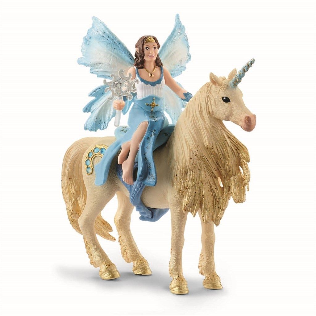 Schleich Eyela Riding On Golden Unicorn