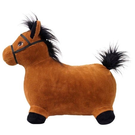 Krea hopp og sprett hest brun plysj