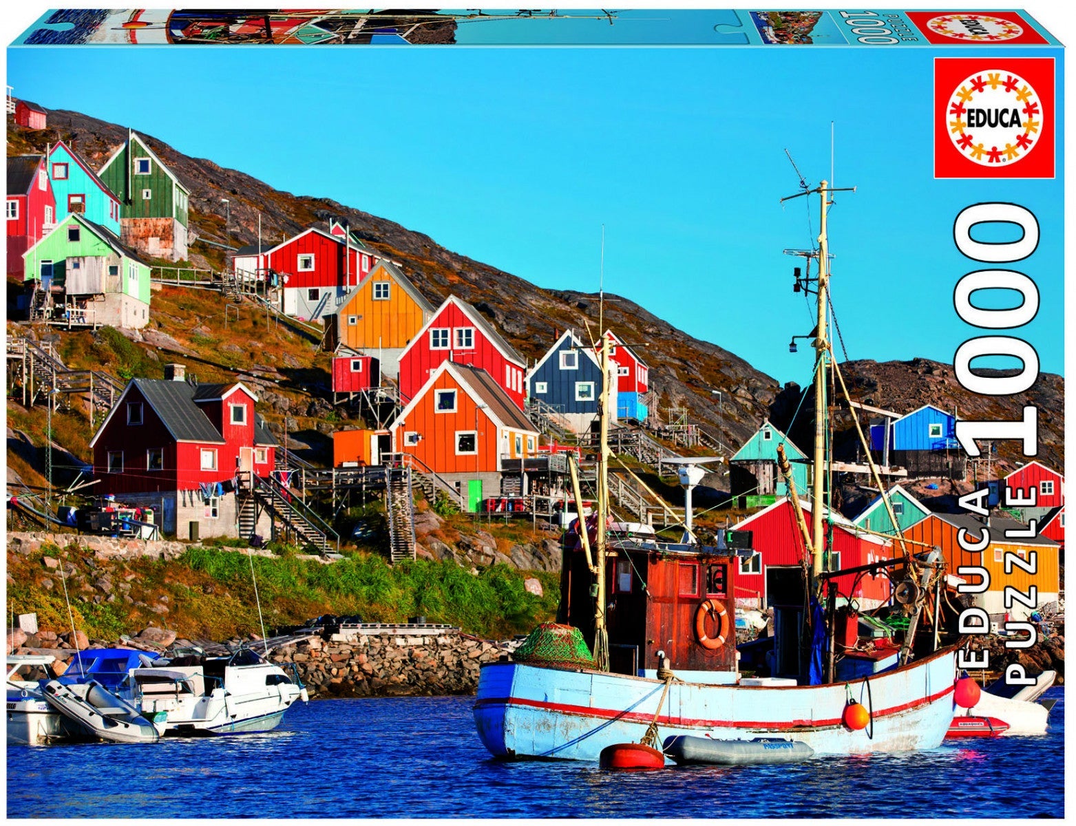 Puslespill 1000 Nordic Houses Educa