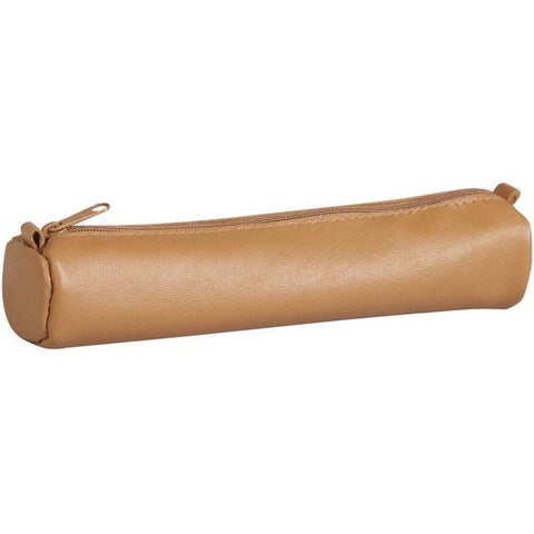 Pennal Age Bag Ø4x18,5 cm skinn brun