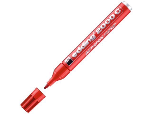 Merkepenn Edding 2000 Rund 1,5-3mm Rød