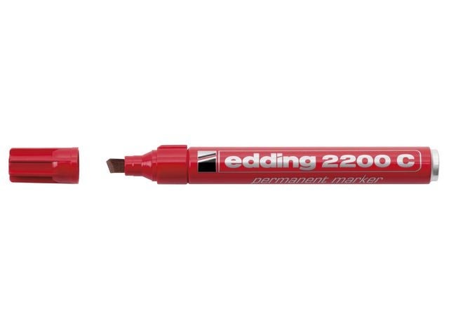 Merkepenn Edding 2200 Skrå 1-5mm Rød