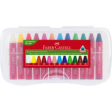 Fargekritt voks (12) - Faber Castell