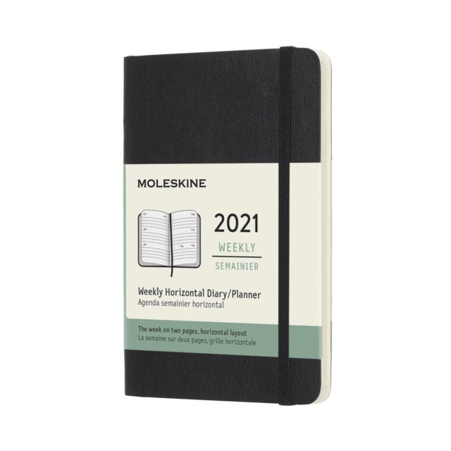 MOLESKINE WKLY HOR PLANNER 2021 12M SOFT