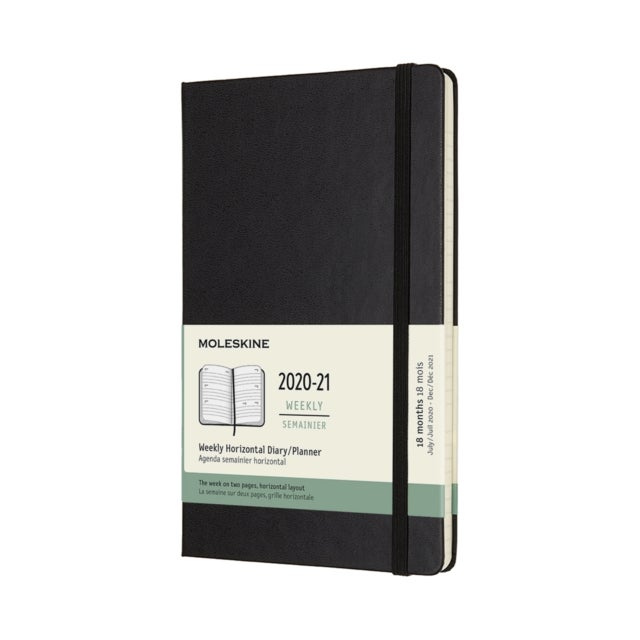 MOLESKINE 18M 20-21 WKLY HOR PLANNER HAR