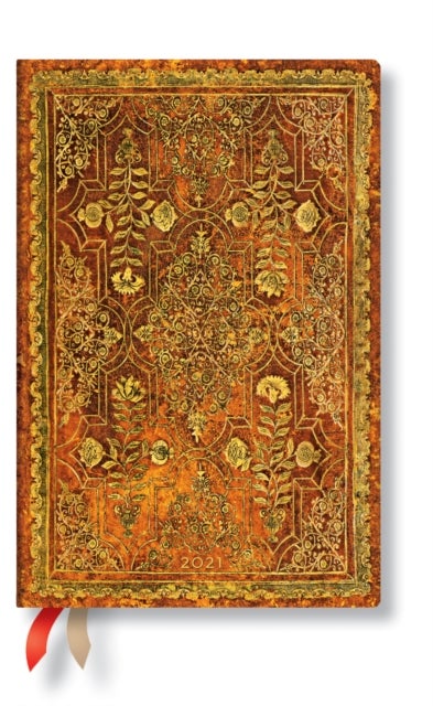 PAPERBLANKS 12M 2021 MINI DAY PERSIMMON