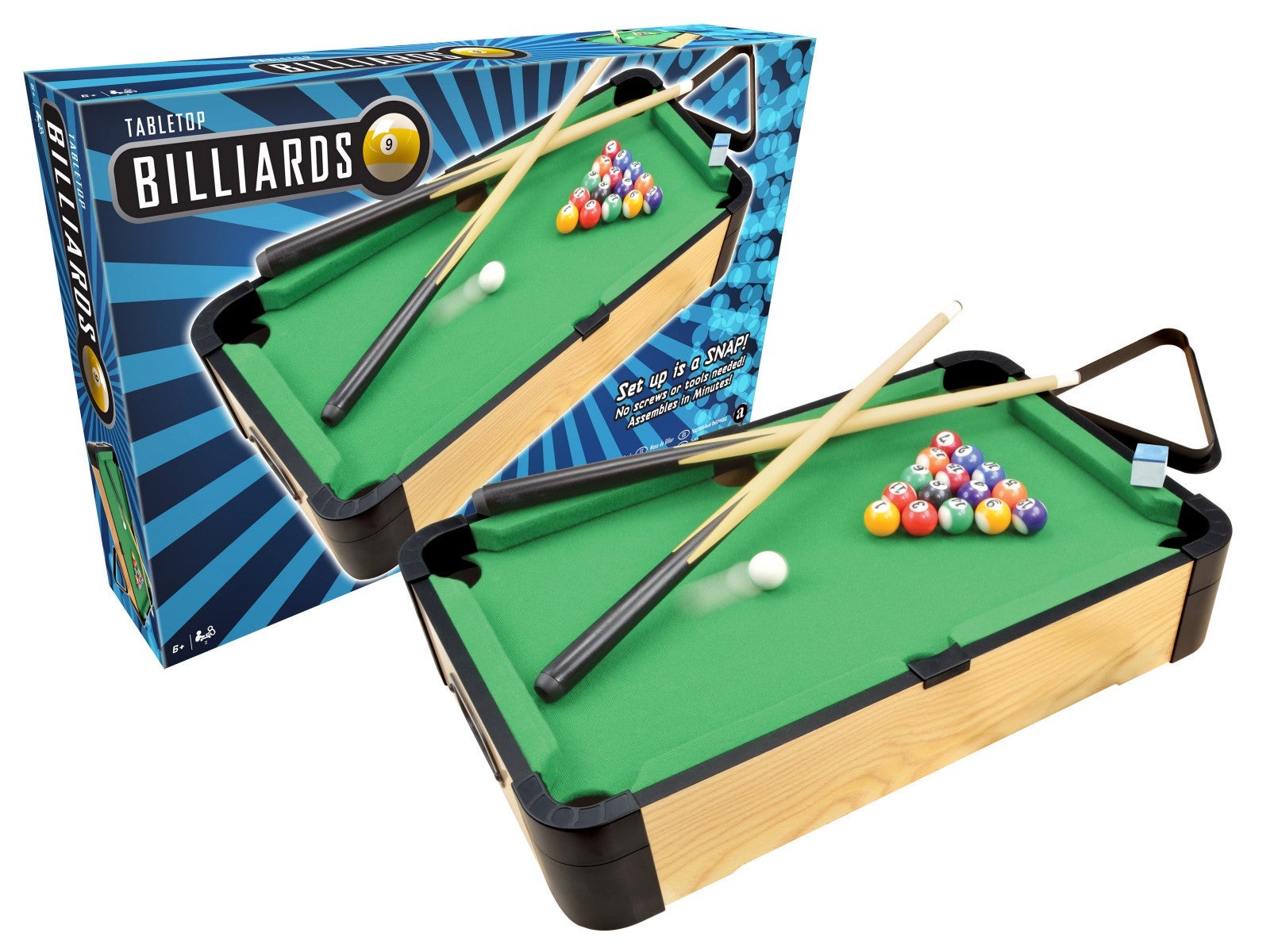 20" WOOD TABLETOP BILLIARDS