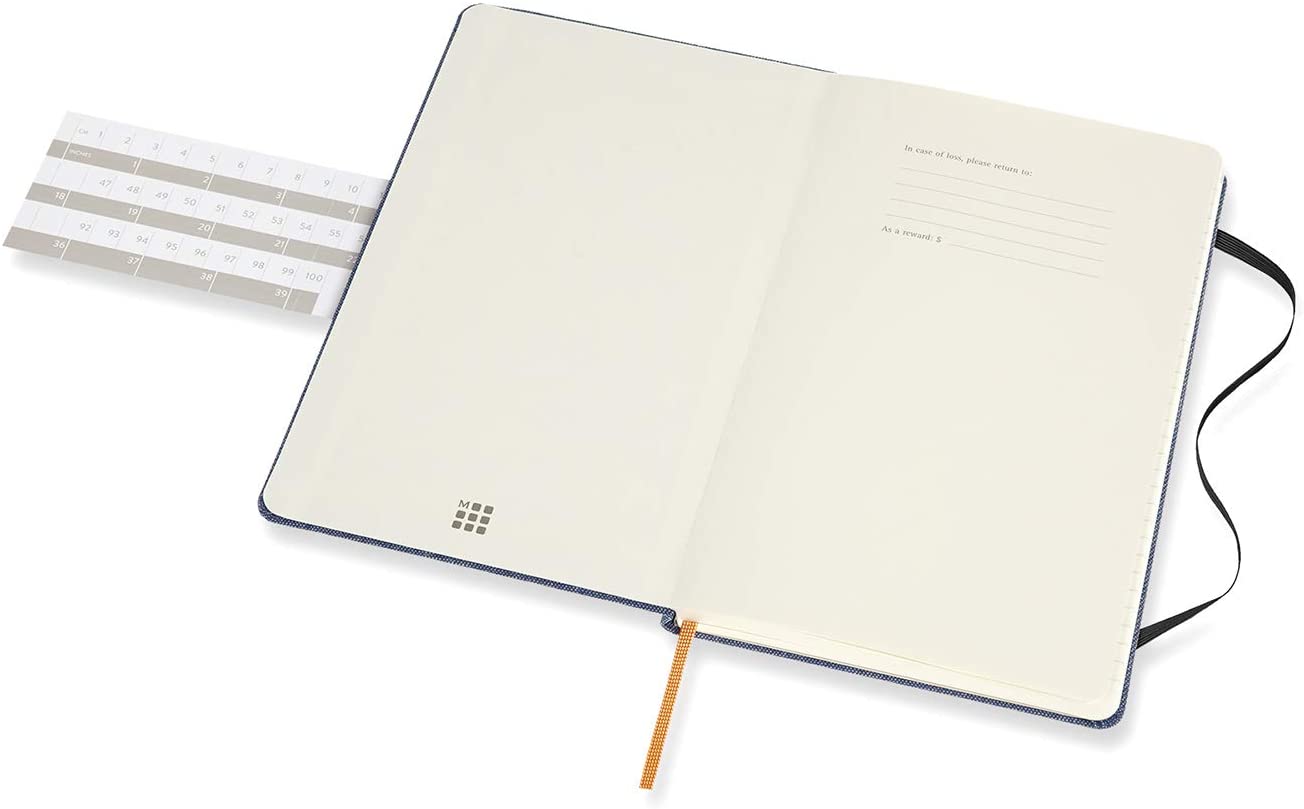 Moleskine Lmt Coll Denim L Rul Antw Blue