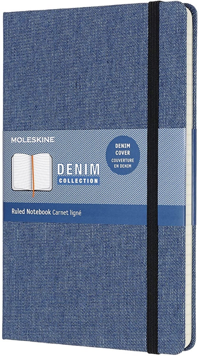 Moleskine Lmt Coll Denim L Rul Antw Blue
