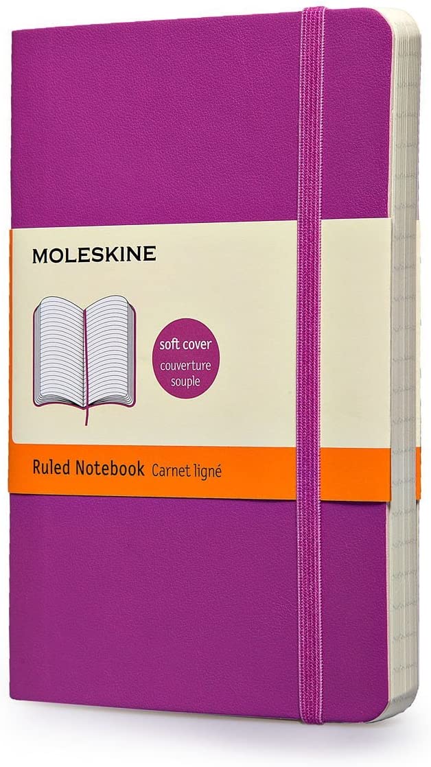 MOLESKINE NOTATBOK MYK LINJERT PURPLE PKT