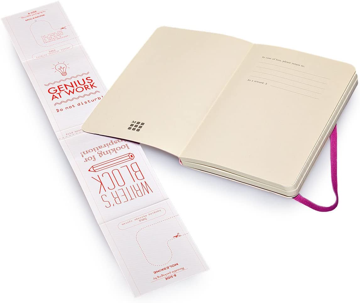 MOLESKINE NOTATBOK MYK LINJERT PURPLE PKT