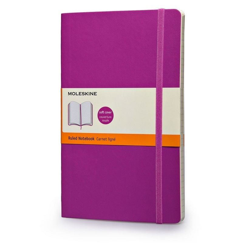MOLESKINE NOTATBOK MYK LINJERT PURPLE L
