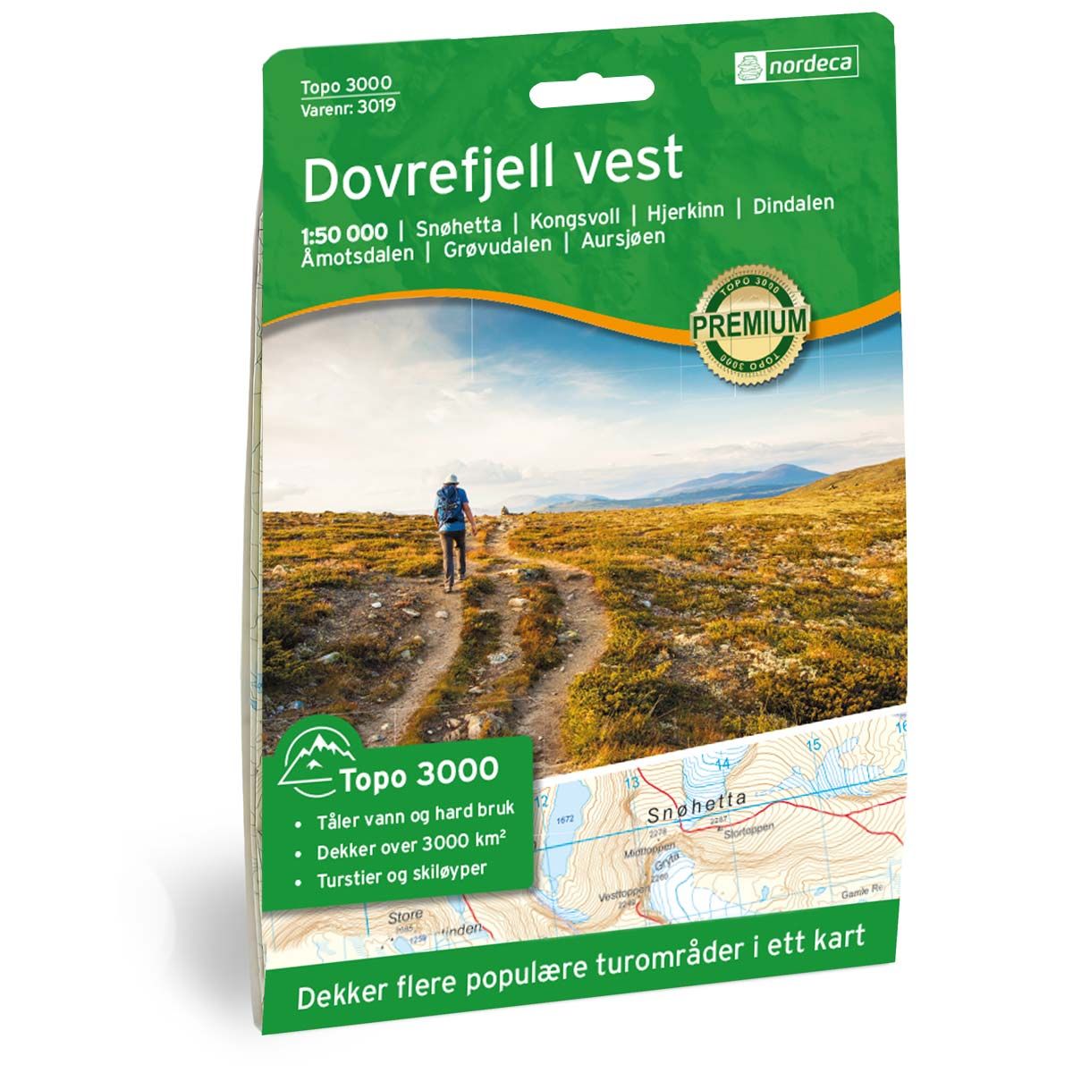 Dovrefjell Vest 1:50 000
