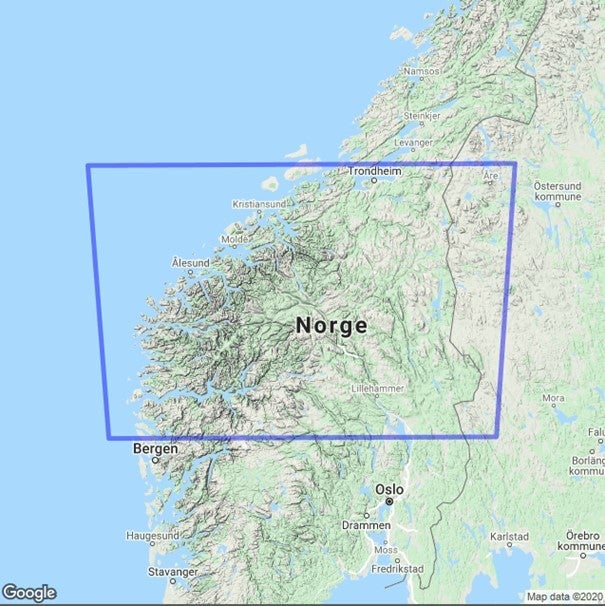 Veikart Sør-Norge Nord