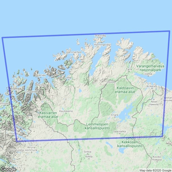 Veikart Nord-Norge Nord