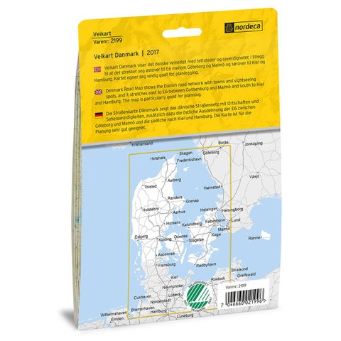 Veikart Danmark 1:500 000 - Veikart