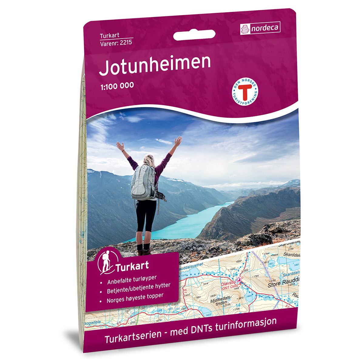 Jotunheimen - Turkart 1: 100 000