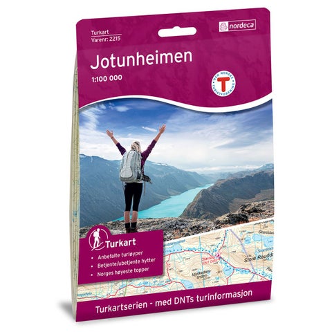 Jotunheimen - Turkart 1: 100 000